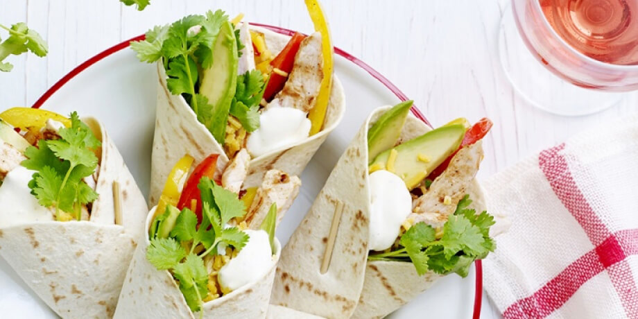 Mini fajitas de dinde