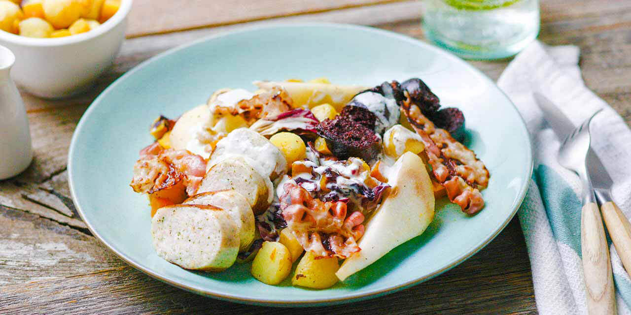 Warme wintersalade met pens
