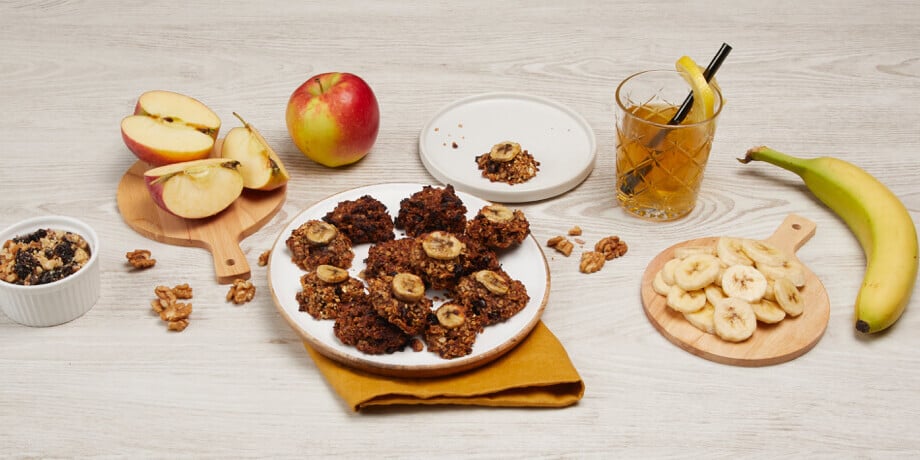 Haverkoekjes met appel en banaan