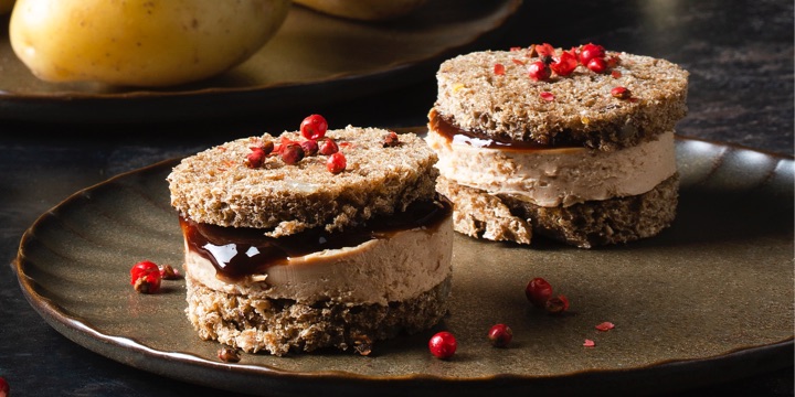 Mini croques au foie gras
