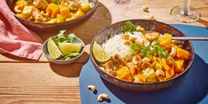 Indiase curry met kip en wintergroenten
