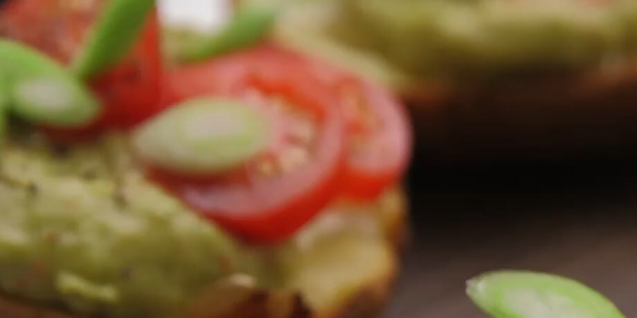 Pomme de terre farcie au guacamole