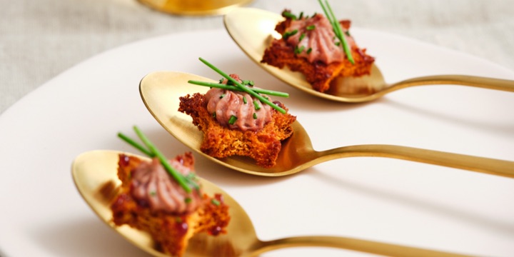 Croustillant au pâté de faisan et sirop de Liège