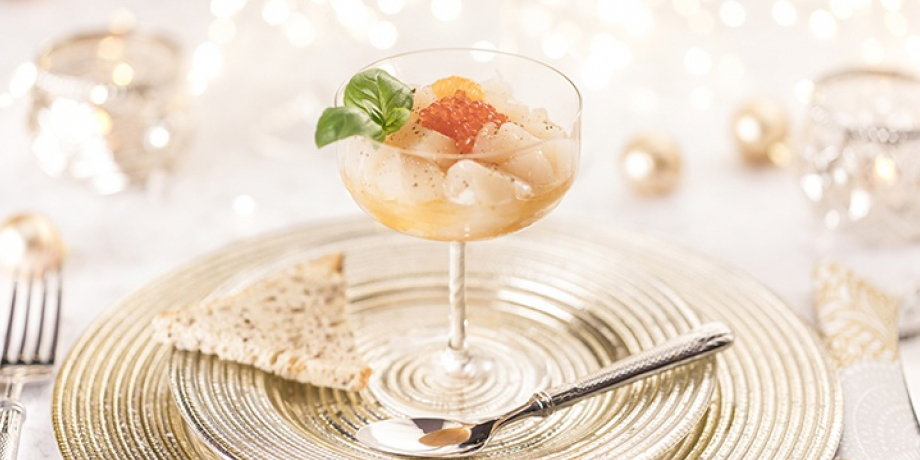 Nage de Saint - Jacques aux mandarines