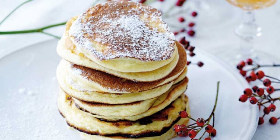 Flensjes met citroenricotta en sinaasappelmarmelade
