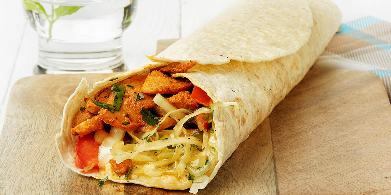Tortilla au gyros façon kebab