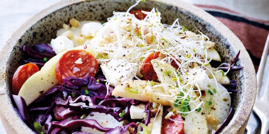 Salade d’hiver au chou rouge