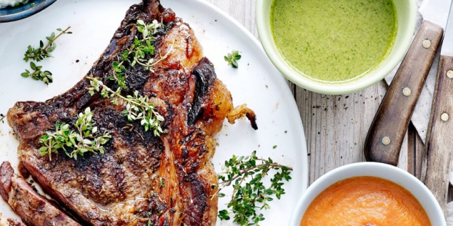 Côte de bœuf marinée