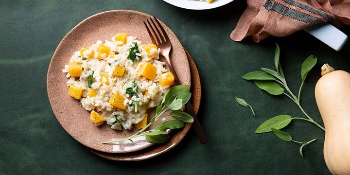 Risotto au butternut et à la sauge