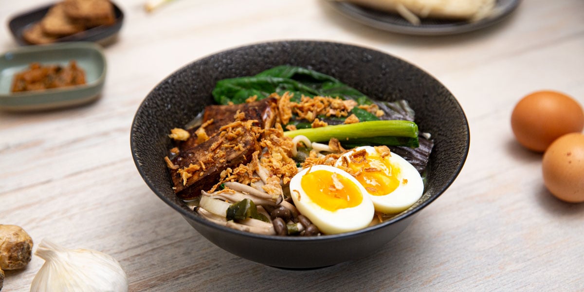 Soupe de ramen végétarienne