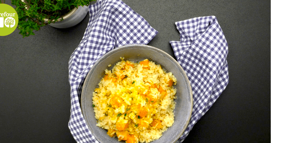 Riz pilaf butternut, thym et citron (bio)