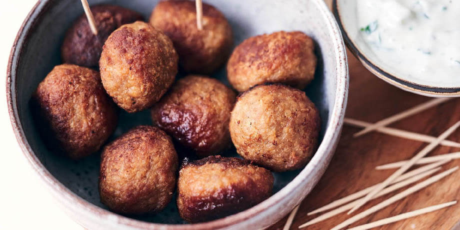 Verse bioballetjes met express tzaziki