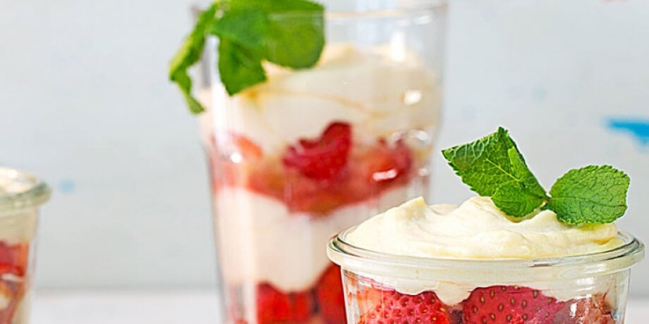 Tiramisu met aardbeien