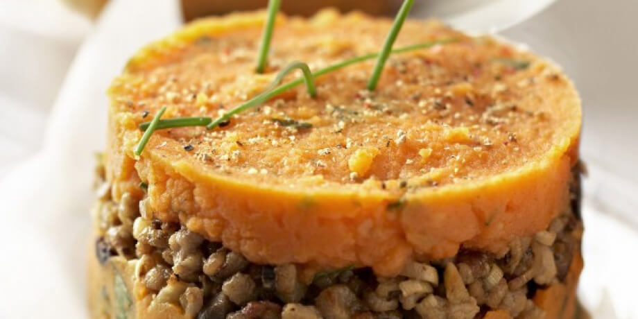 Miniparmentier met wortel