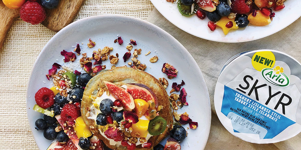 Crêpes réalisées à base d’Arla Skyr