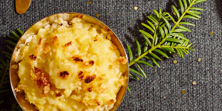 Gegratineerde puree met room