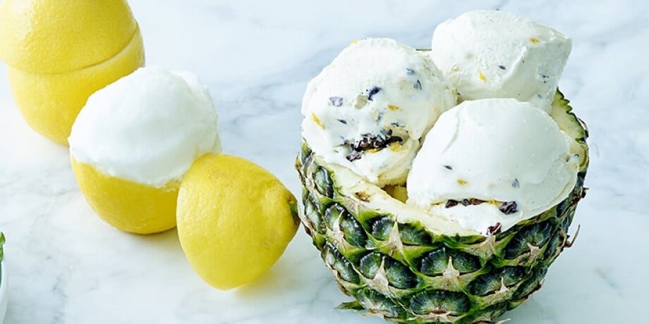 Stracciatella met sinaasappel