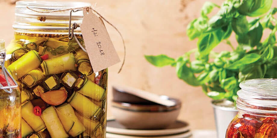 Courgettes met feta
