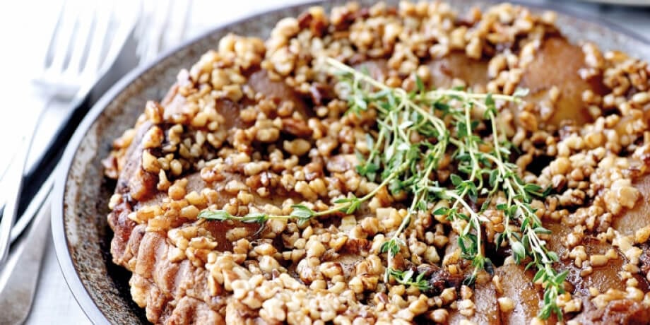 Perentatin met tijm en noten