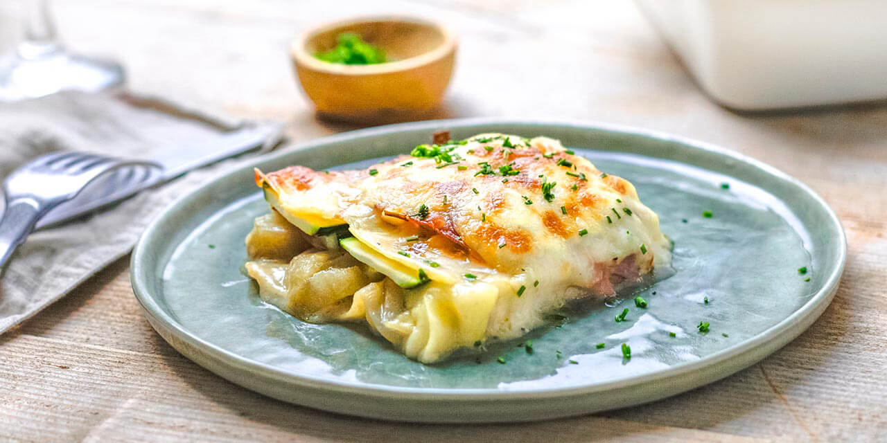 Lasagne aux chicons et jambon Serrano