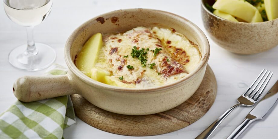 Gratin de poireaux jambon