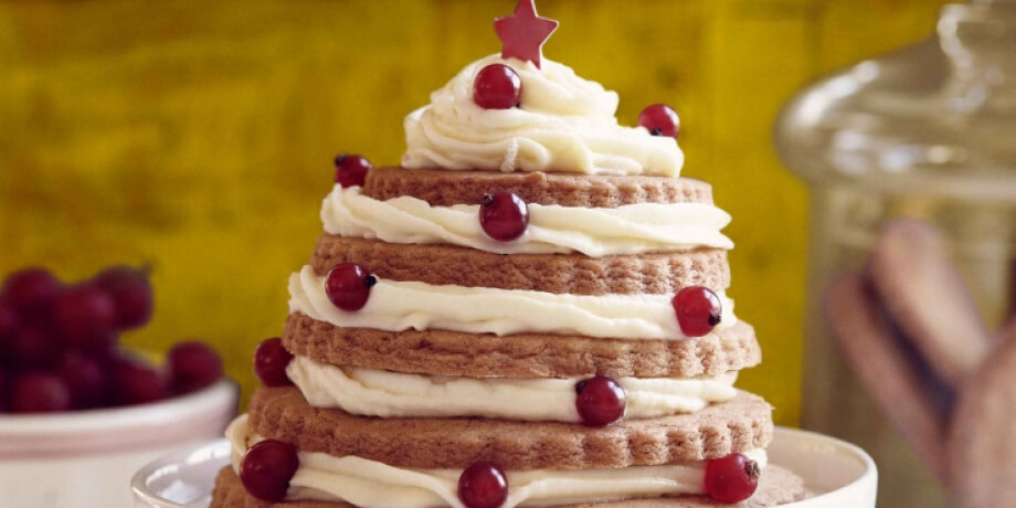 Arbre de biscuits fourrés aux zestes d'orange