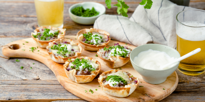 Bols de tortilla aux carbonnades