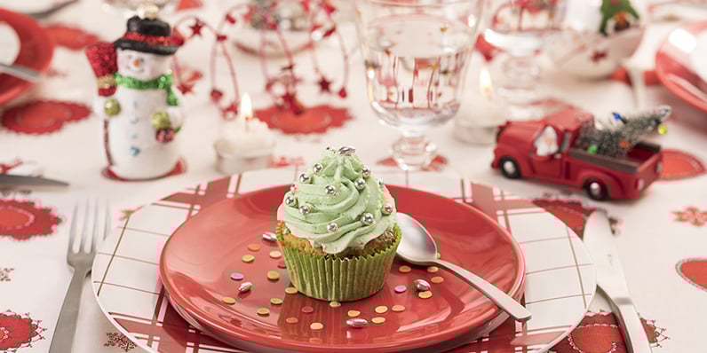 Cupcakes sapins de Noël