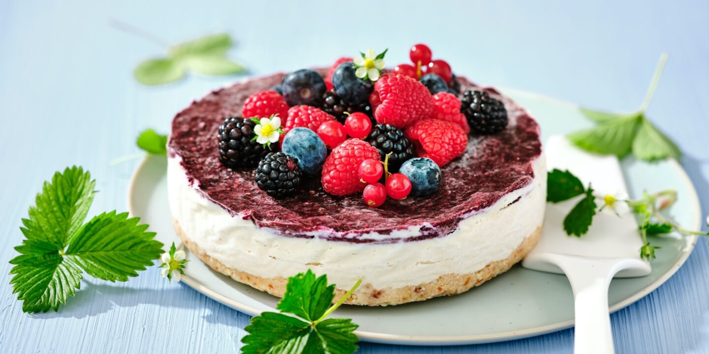 Cheesecake vegan aux fruits rouges
