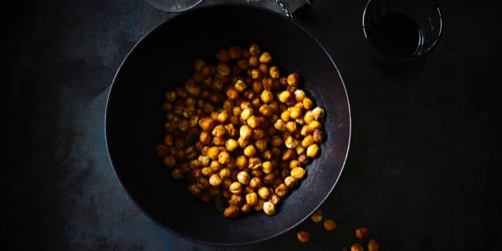 Pois chiches grillés aux épices