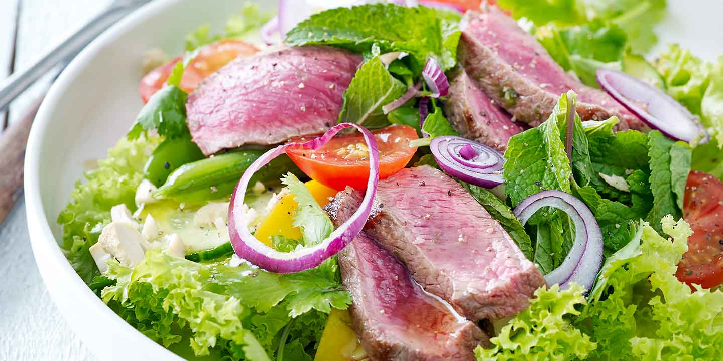 Thaise salade met mango