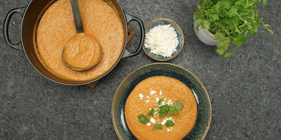 Soupe de lentilles corail au lait d’amande (bio)