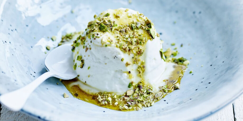 Bavarois au yaourt au sirop de safran