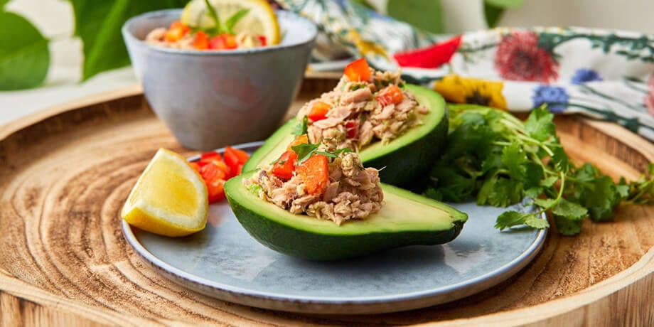 Avocado met tonijnvulling