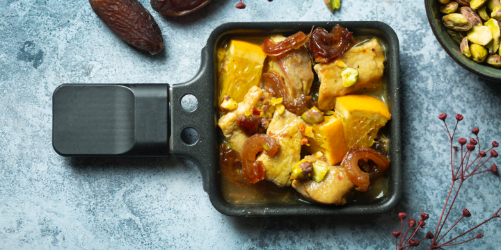 Poulet aux dattes et à l’orange