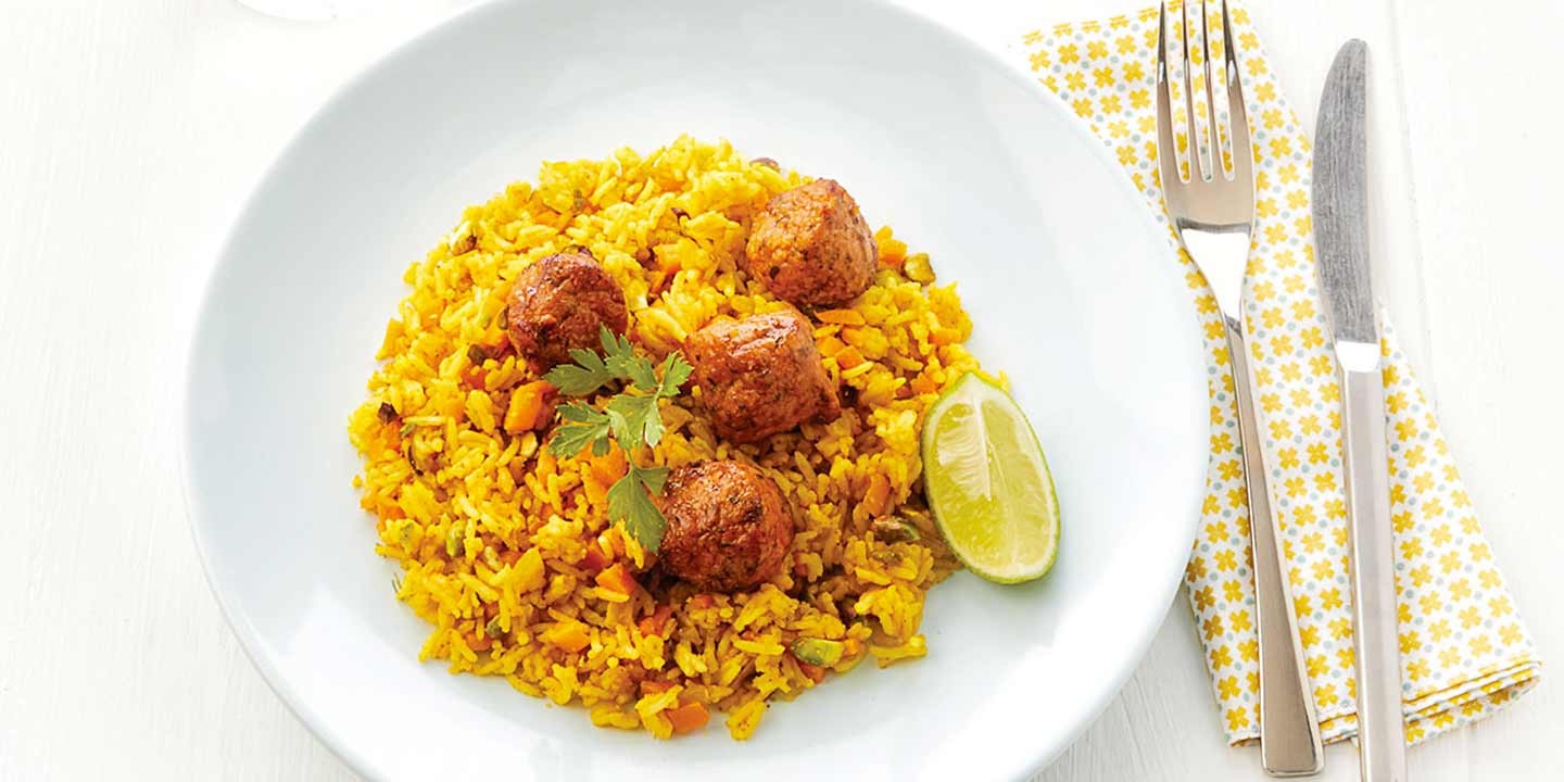 Boulettes végétariennes et carottes à l'indienne