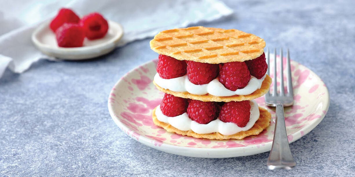 Millefeuille met kokos en mascarpone