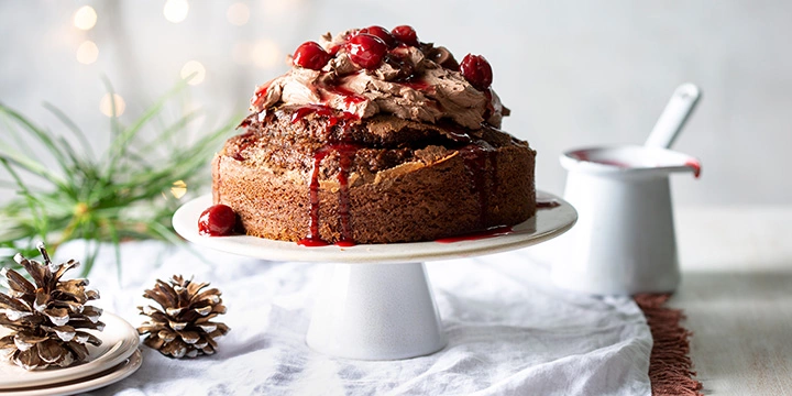 Gâteau au chocolat et aux griottes