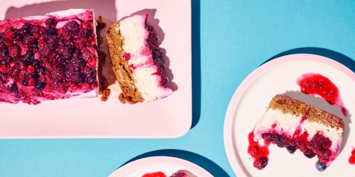 Cheesecake met rood fruit en speculoos