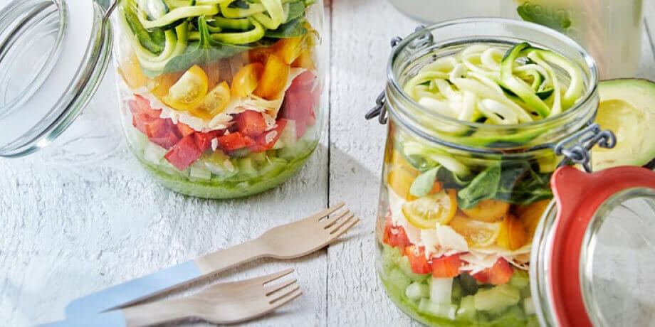 Salade en bocal