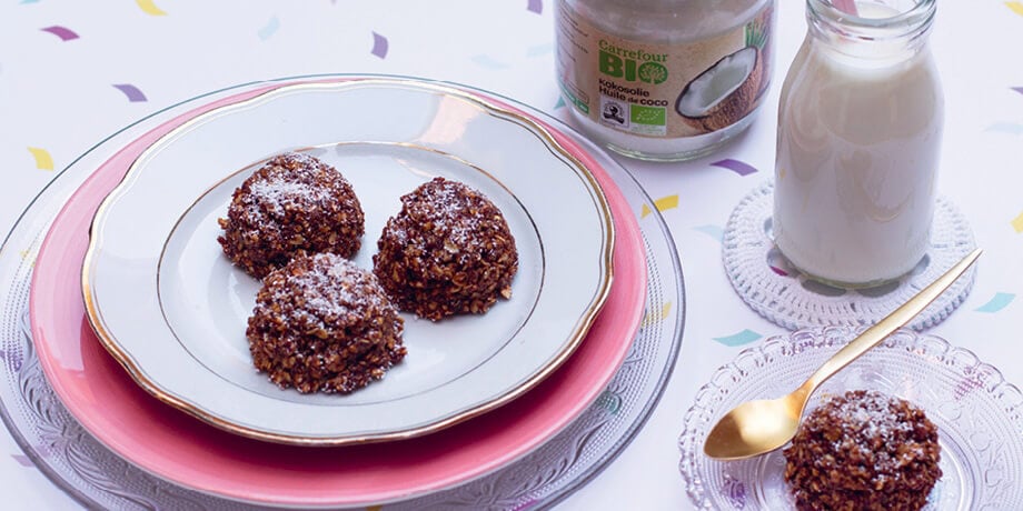 Koekjes met pinda en kokosnoot
