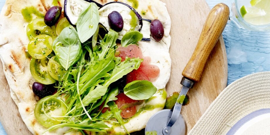 Pizza au carpaccio de tomates