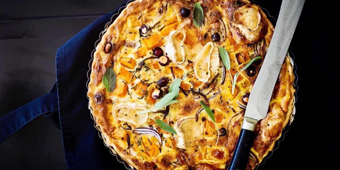 Quiche courge butternut et ricotta