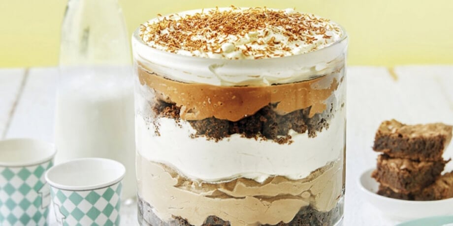 Brownie trifle