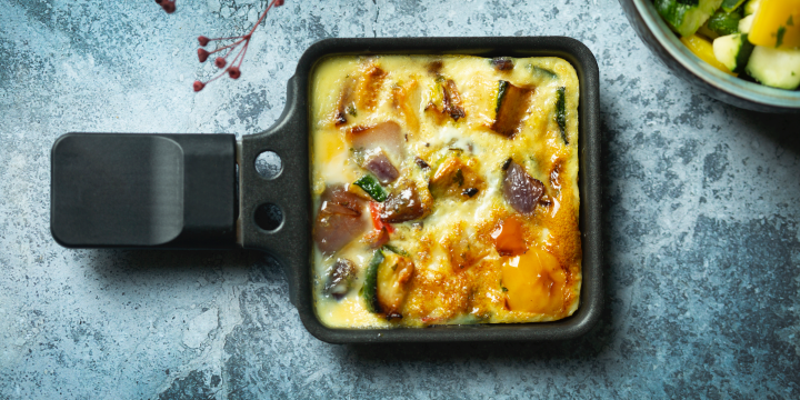 Frittata met gebakken groenten
