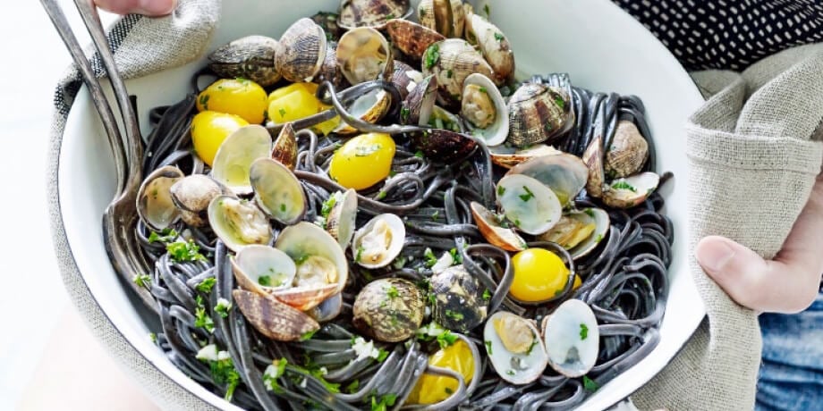 Linguine met venusschelpen