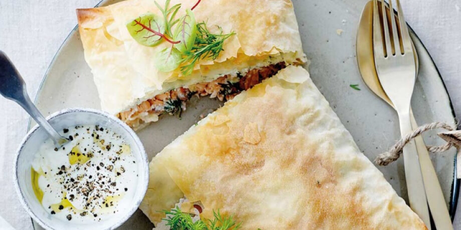 Zalm in filodeeg