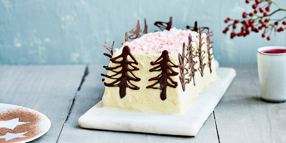 Parfait glacé au rhum meringue