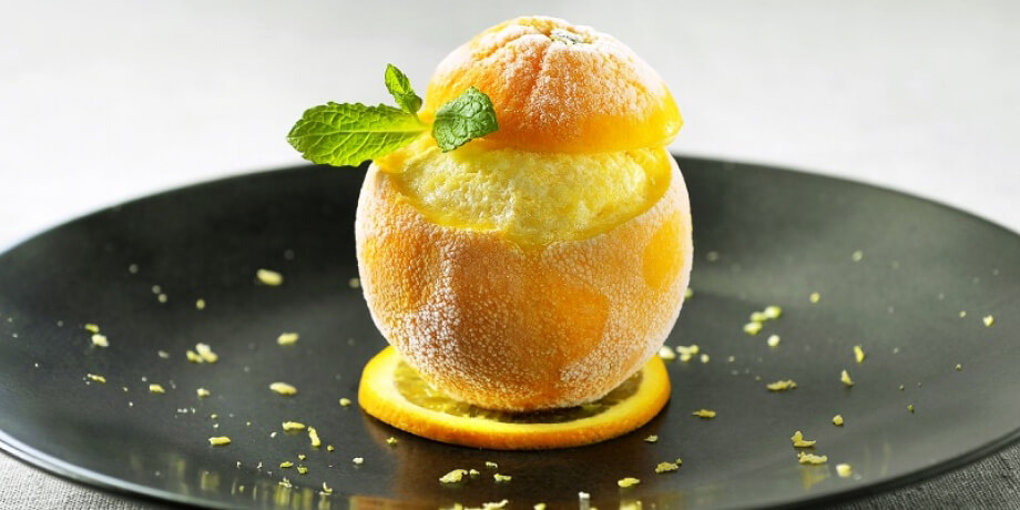 Orange givrée maison